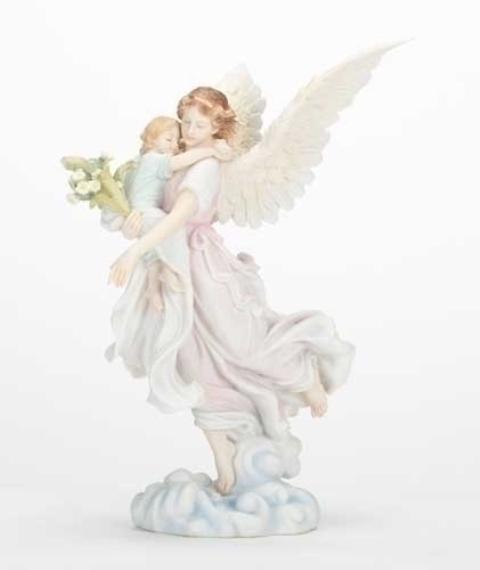 Angel carrying Child Figurine