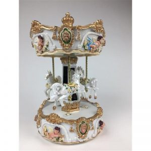 Large Lions Head Carousel side view
