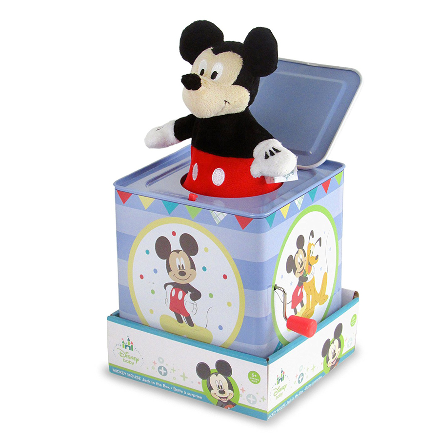 Mickey Mouse Musical Jack in the Box The Music Box Company