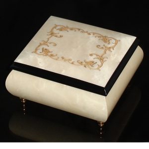 Italian Jewelry Box White 17A