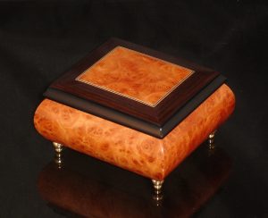 17CO Burl Elm Italian Jewelry Box