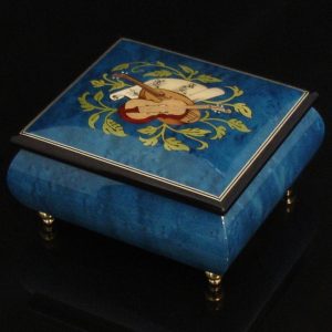 Italian Jewelry Box Dark Blue 17CVM Black trim