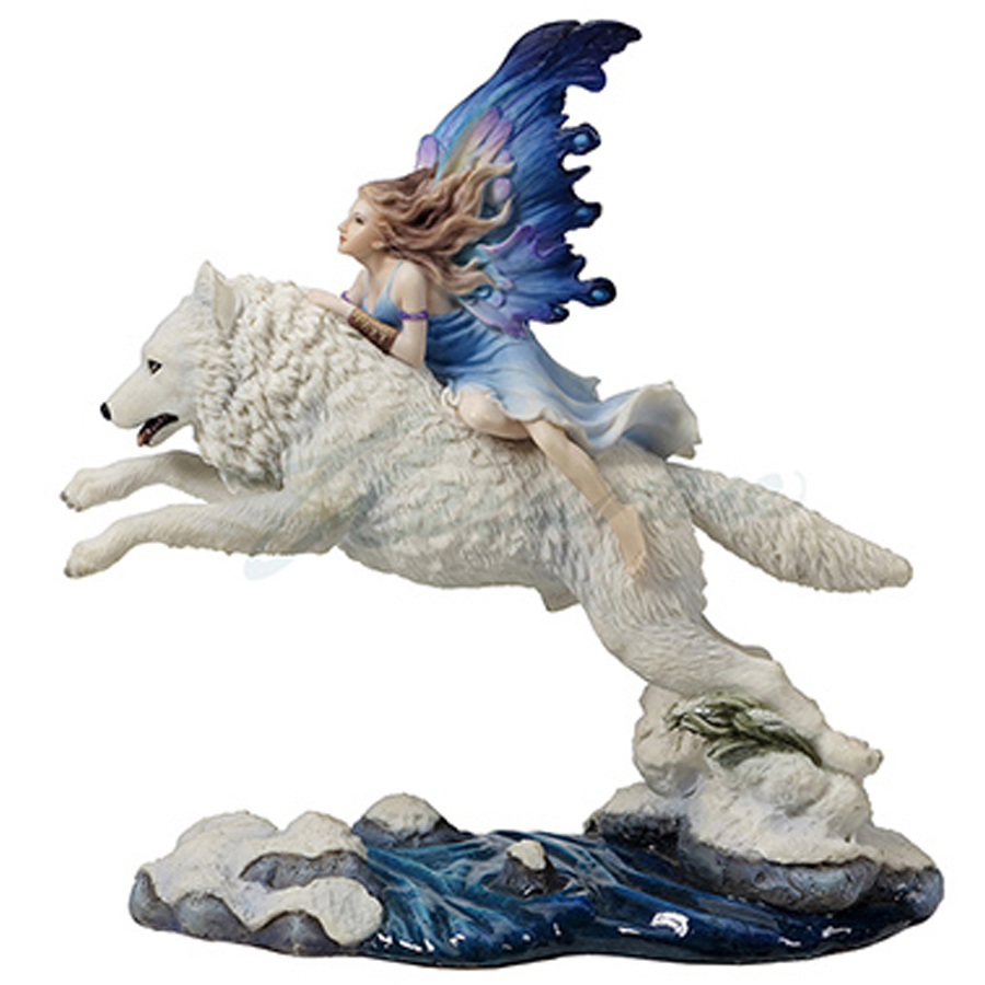 Leap of Faith Fairy riding wolf