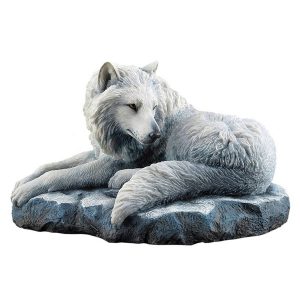 Guardian of the North wolf figurine