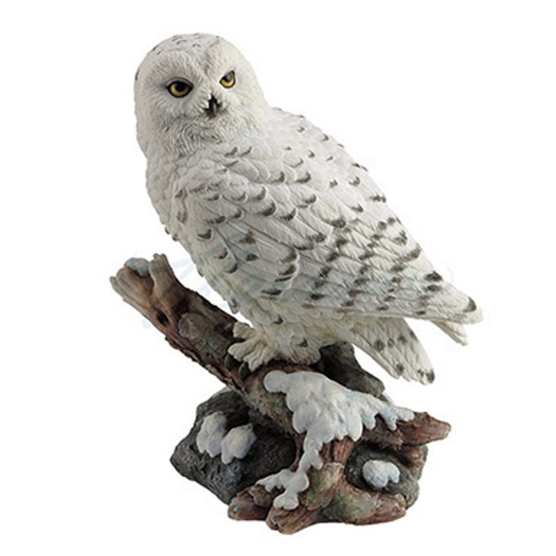 White Owl on branch figurine