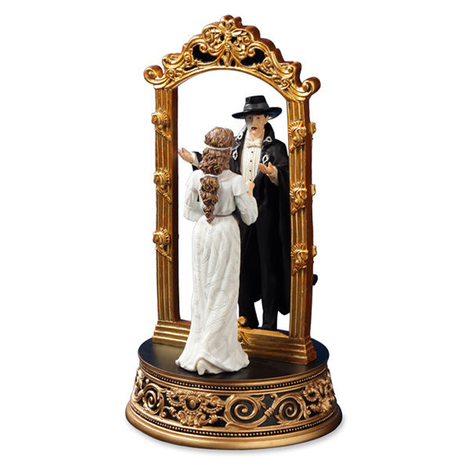 Phantom and Christine Through the Mirror musical figurine alt view