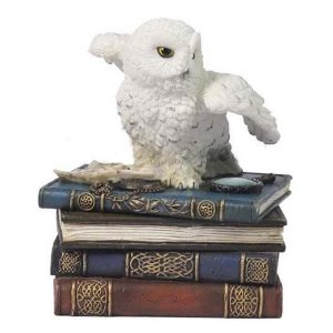 White Owl Trinket Box