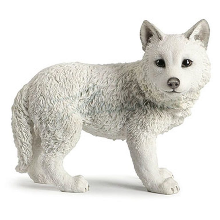 wolf pup figurine