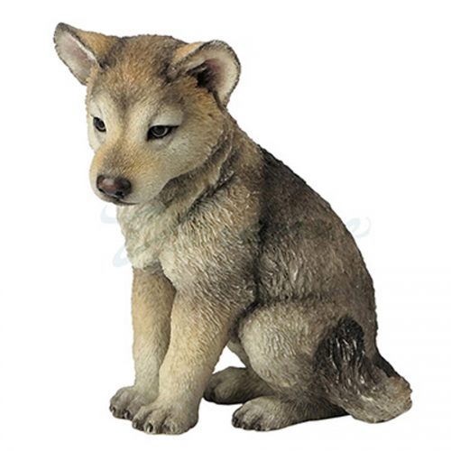 wolf pup figurine