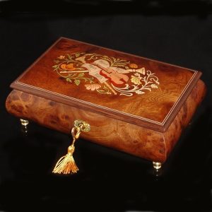 Italian Inlaid Musical Jewelry Box 02CVM Olmo