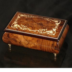 Italian Jewelry Box Walnut 04A