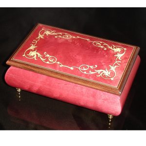 Italian Jewelry Box Wine Red 04A