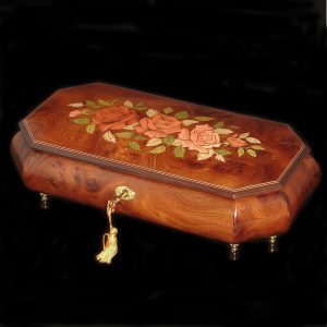ITALIAN INLAY MUSICAL JEWELRY BOXES