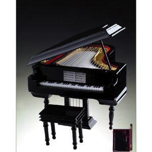 Miniature Musical Black Grand Piano