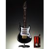 Miniature Black Electric Guitar with stand and case GO3-H