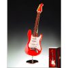 Minaiture Red Electric Guitar with stand and case