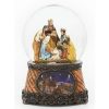 Nativity musical globe with Wise men base