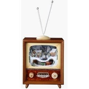 Train musical, lighted Retro TV