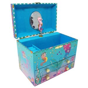 Under the Sea Musical Jewelry Box medium-opened