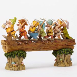 Seven Dwarfs on Log Back View