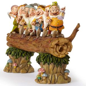 Seven Dwarfs on Log Front Angle