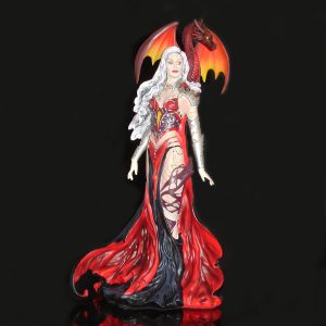 Nene Thomas Severille figurine of a Woman with Dragon Front