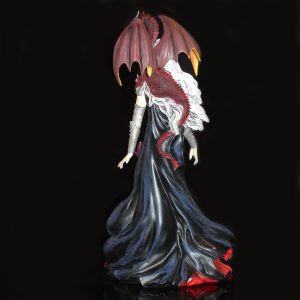Nene Thomas Severille figurine of a Woman with Dragon back view