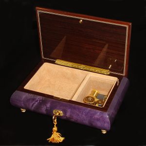 Italian-Musical-Jewelry-Box-02A-Purple-opened-no-cover