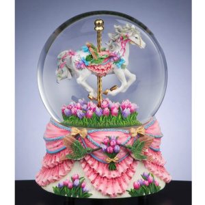 Carousel-and-Hummingbird-musical-water-globe
