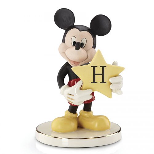 Mickey-figurine-Shining-Star-letter-H-Lenox