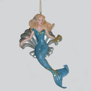 Mermaid-in-Shell-Ornament-E0214B