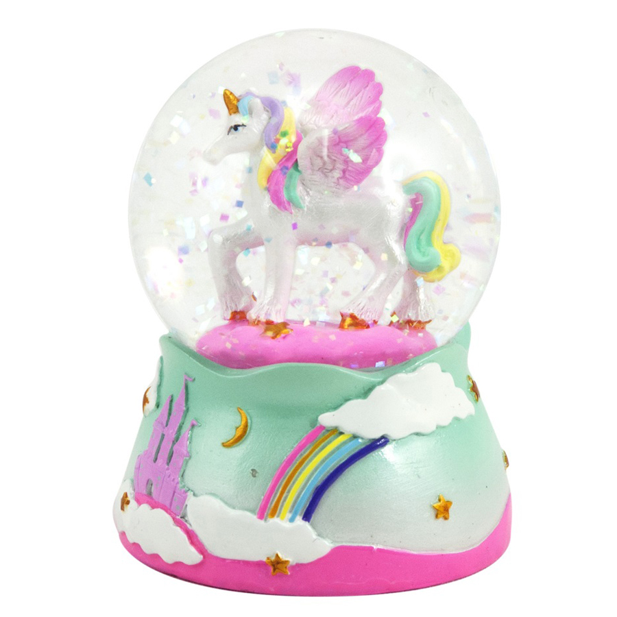 Unicorn Small Snow Globe | The Music Box Company