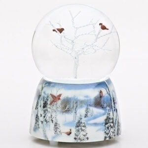Cardinals-Tree-Snow-Globe-Blue-Base
