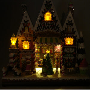 Gingerbread-Candy-House-Night-View