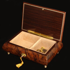 Italian-Inlay-Jewelry-Box-02A-Burl-Walnut-opened-no-cover