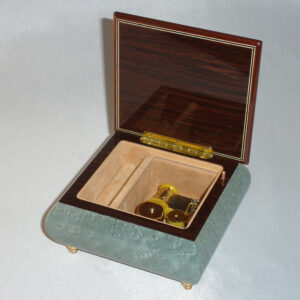 Italian Inlay Jewelry Box 17CVM-Light-Blue-open-no-cover
