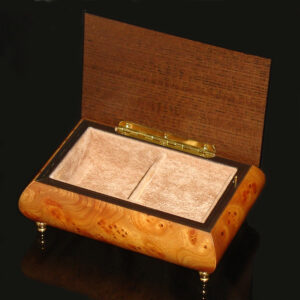 Italian-Jewelry-Box-Elm-Rosewood-open