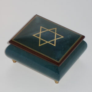 Italian-Inlay-Star-of David-Musical-Box-Blue