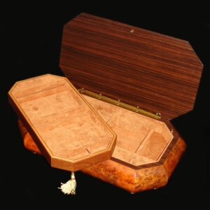 Italian-Inlay-Jewelry-Box-Rosewood-Tray-Out