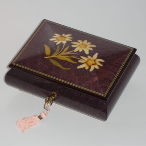 Italian-Inlay-Musical-Jewelry-Box-Daisies
