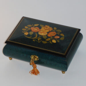 Italian-Inlay-Musical-Jewelry-Box-Dark-Blue-Floral