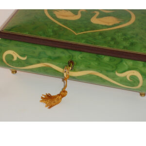 Italian-Inlay-Swans-and-Heart-Green-front