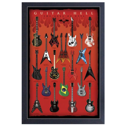 Guitar-Hell-Framed-Print