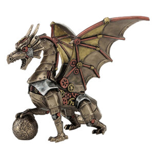 Steampunk-Dragon-and-Sphere-back-view