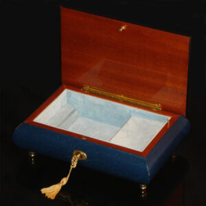 Italian-Inlay-Musical-Jewelry-Box-Butterfly-Blue-open