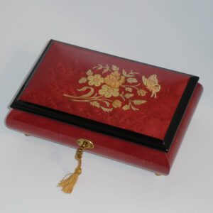 Italian-Inlay-Musical-Jewelry-Box-Wine-Red