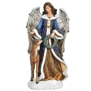 Blue-Gold-Angel-with-Deer