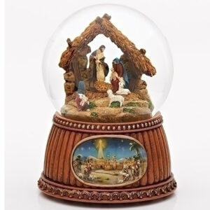 Nativity-Stable-Snow-Globe