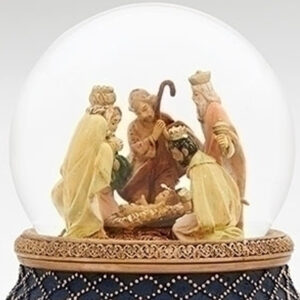 Nativity-Globe-Blue-Gold-close