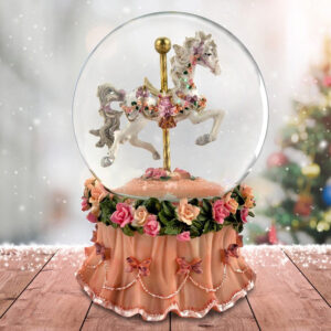 Carousel-Horse-Globe-Pink-Base